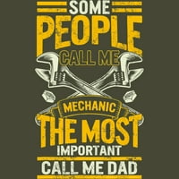 Dan očeva Diesel mehaničar Data najvažniji zvao me tata muški kraljevski plavi grafički tee - Dizajn ljudi L