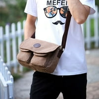 Muška torba za kupovinu, platnena torba za odmor, vodoravna Messenger torba, torba na jedno rame, retro Muška