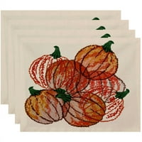 Jednostavno Daisy 18 14 GEOMETRIJSKI PRINT PLACEMAT PLANEM