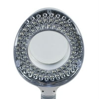Profesionalno dioptrijsko LED povećalo podno postolje Svjetiljka lupa staklena leća za lice svijetlo crna