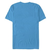 Muška majica s grafikom u boji saksofona u tirkizno plavoj boji-dizajn Iz e-maila