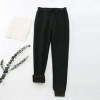 Modne ženske Capri hlače Casual Plus size široke hlače za cijeli dan s elastičnim elastičnim strukom joga hlače