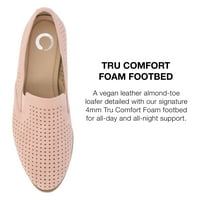 Kolekcija Journee Womens lucie široka širina Tru Comfort Pjena klizanje na bademovim nogama loafer stanovi
