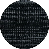 Tvrtka alt strojno pere okrugle apstraktne unutarnje prostirke u tamno sivozelenoj boji škriljevca, 3' okrugle