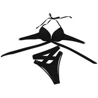 Modni jednodijelni kupaći kostim s printom seksi ženski kupaći kostim Na vezanje s visokim strukom bikini s cvjetnim