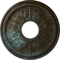 Stolarija od 7 do 7 8 do 3 4 do 1 4do tiranin stropni medaljon, ručno oslikan Brončano plavom patinom