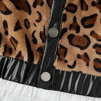 Gornja odjeća za djevojčice, Jakne s leopard printom, gornja odjeća s dugim rukavima, jakne za djevojčice, jesenska