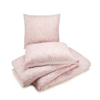 Ručno izrađena posteljina od poliestera u pekinškom stilu u vrećicama, ružičasta u punoj veličini, 7 komada
