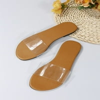 Ženske prozirne ravne sandale s otvorenim prstima Ležerne ljetne modne japanke za šetnju cipele 542
