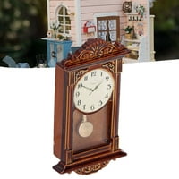 1: zidni sat u mjerilu, elegantni zidni sat za kućicu za lutke u klasičnom stilu za pribor za kućice za lutke