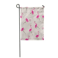Ružičasti uzorak flaminga, Bež kljun lijepe ptice, svijetla zastava za vrt, Ukrasna Zastava Za dom, transparent