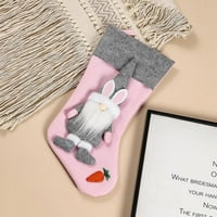 Uskršnji ukrasi patuljaka, Božićna čarapa, ručno izrađena čarapa od patuljaka, Poklon vrećica sa švedskim slatkišima,