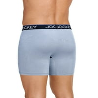 Jockey Essentials® muški nula chafe torbica bokser kratki, 6 inseam, 3, donje rublje za odvajanje, udobno vježbanje
