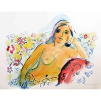 MARMONT HILL - Nude akvarel 11 Payne Ensrud slikati tisak na omotanom platnu