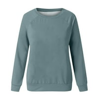 Ženske dukseve pulover dugi rukavi zima jesenske odjeće Y2K odjeća Čvrsta boja TweamRing Ekida vrat dugi rukavi
