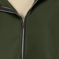 Kaput za žensku modu za žene ženski modni kaput s patentnim zatvaračem s nepravilnim rukavima srednje duljine