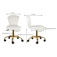 Dizajnerska grupa, Podesiva okretna stolica za toaletni stolić, bijela