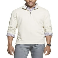 Geoffrey Beene muški veliki i visoki četvrti zip twill pulover