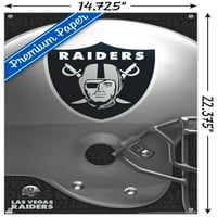 Las Vegas Raiders - plakat s logotipom na zidu s gumbima, 14.725 22.375