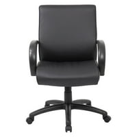 Komercijalna uredska stolica srednje klase s crnim presvlakama za izvršne direktore