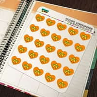 Vodeni logo planer u obliku srca kalendar spomenar zanatske naljepnice