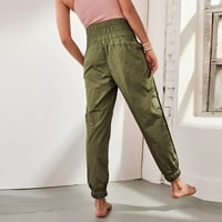 Ženske modne traperice niskog struka Ležerne ravne Radne hlače s džepovima duge hlače