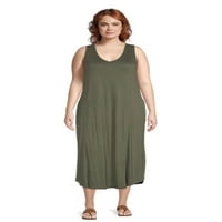 Ženska haljina za ljuljanje veličine & veličine plus naramenice