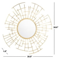 Safavieh Barnes u. Sažetak zračenja okruglo ogledalo, zlatna folija