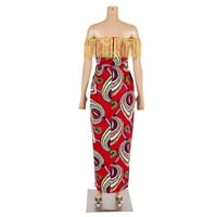 Bintarealwa s ramena Zlatna afrička haljina za žene WY8800