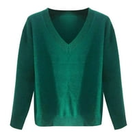 Ženski džemper u prodaji-Jednobojni džemperi za žene modni topovi Novi dolasci crna Veličina 6