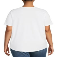 Terra & Sky Women's Plus veličine majice s kratkim rukavima, 2-pack