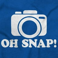 Oh Snap Shot Photography Fotograf Majica zip Muška ženska Brisco Brands 2X