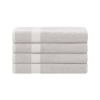 4-dijelni set ručnika od ekološki prihvatljivog pamuka Srebro