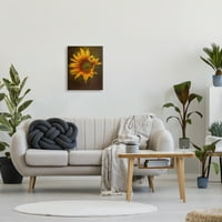 Moderna detaljna galerija botaničkih i cvjetnih slika s laticama suncokreta na omotanom platnu za zidnu umjetnost