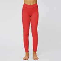ECZIPVZ Visoki struk za žene za žene visoki struk joga hlače za žensku kontrolu trbuha trening teretana trčanje