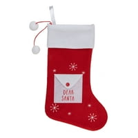 19 crveno-bijela omotnica dragi Djed Mraz Božićna čarapa