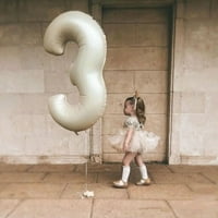 Dječji suveniri, pokloni na napuhavanje za godišnjicu dječjeg tuširanja, 1-Digitalni balon od folije s brojem