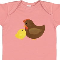Smiješne životinje s farme u obliku piletine i piletine kao poklon za Bodi za dječaka ili djevojčicu