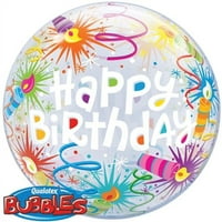 Loftus International Q1- in. Svijeće upaljene za rođendan, balon s mjehurićima