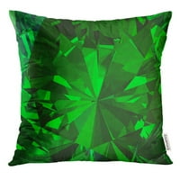 Zeleni sažetak smaragdni dijamant 3d prelijepa jastuka jastuka