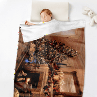 Elbourn božićno bacanje pokrivač za kauč elegantne udobne luksuzne deke ultra plišane deke i bacaju u kućni krevet