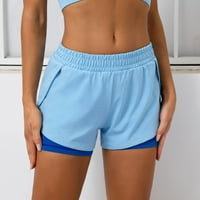 Ženske ljetne hlače - Ženske joga kratke hlače visokog struka s kontrolom trbuha joga hlače za trčanje Bikini