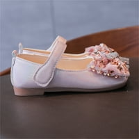 Cipele za malu djecu ljetne Ležerne cipele za slatke djevojčice s okruglim nožnim prstom i mašnom, šljokicama,