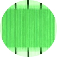 Moderni tepisi za sobe okruglog oblika u apstraktnoj zelenoj boji, promjera 8 inča