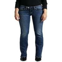 Silver Jeans Co. Ženski utorak nisko uspon Slim Bootcut traperice, veličine struka 24-36