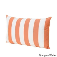 Jastuk od tkanine od 18, 5 do 11, 5 za sobe u narančasto-bijeloj boji