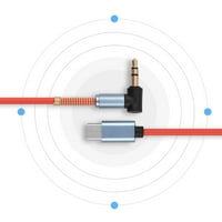 Audio kabel, crno crvena bijela opcionalna upotreba vremena odlična izrada tipa c do audio kabela za profesionalno