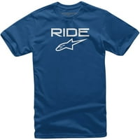 Alpinestars Ride 2. Muška majica kratkih rukava u plavoj i bijeloj boji u donjem dijelu