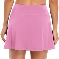 Suknje za žene teniske suknje unutarnje kratke hlače elastične sportske kratke hlače za golf s džepovima