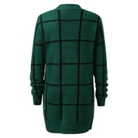 Ženska haljina od džempera s okruglim vratom, opremljena kontrastnom mrežom, elegantna jesensko-zimska pripijena
